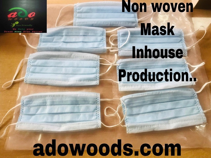 Manufacturers Exporters and Wholesale Suppliers of Blue Poly Polypropylene 3 Ply Non Woven Disposable Face Mask Gwalior Madhya pradesh